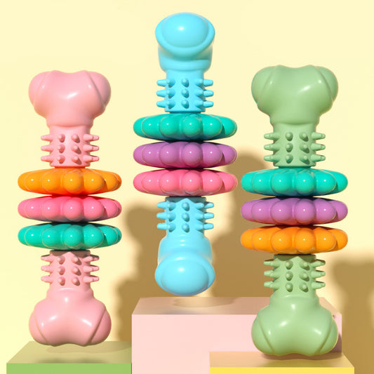 Indestructible TPR Bone Chewing Bite Resistant Toys