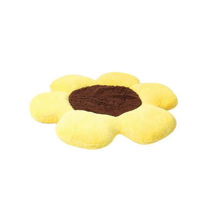 Round Flower Pet Warm Plush Nest