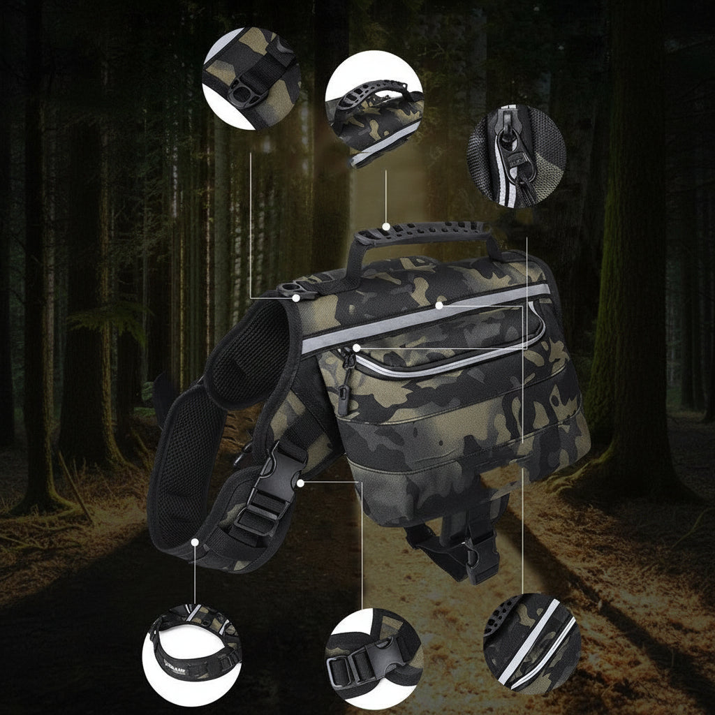 Outdoor Large Dog Backpack For Pets