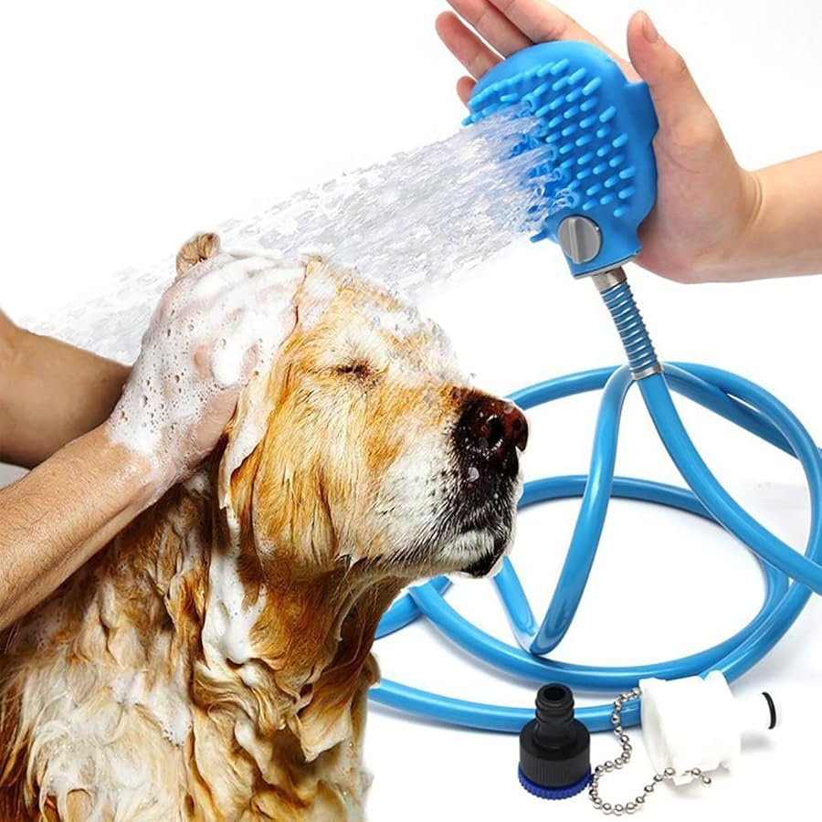 Outdoor Silicone Pet Bathing Shower Brush