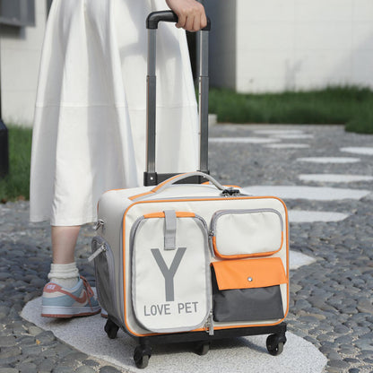 Anti-stress Pet Going Out Trolley Backpack