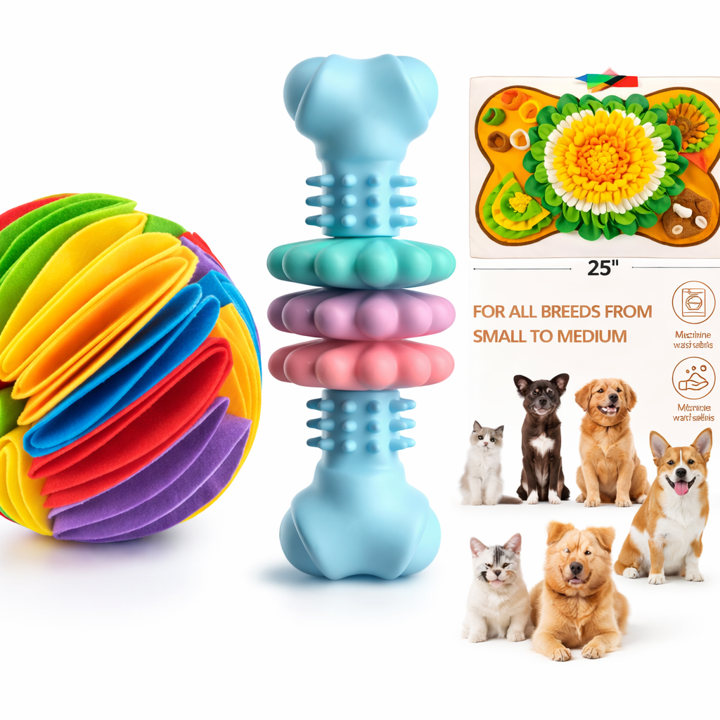 Indestructible TPR Bone Chewing Bite Resistant Toys