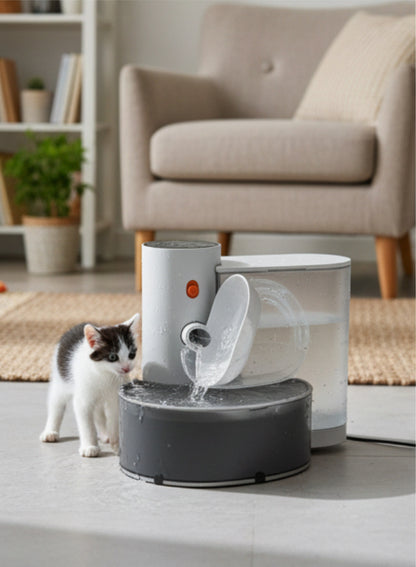 Cordless Pet Water Fountain with Smart Alerts
