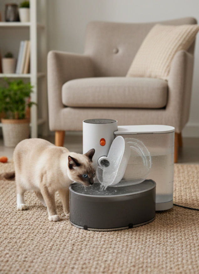 Cordless Pet Water Fountain with Smart Alerts