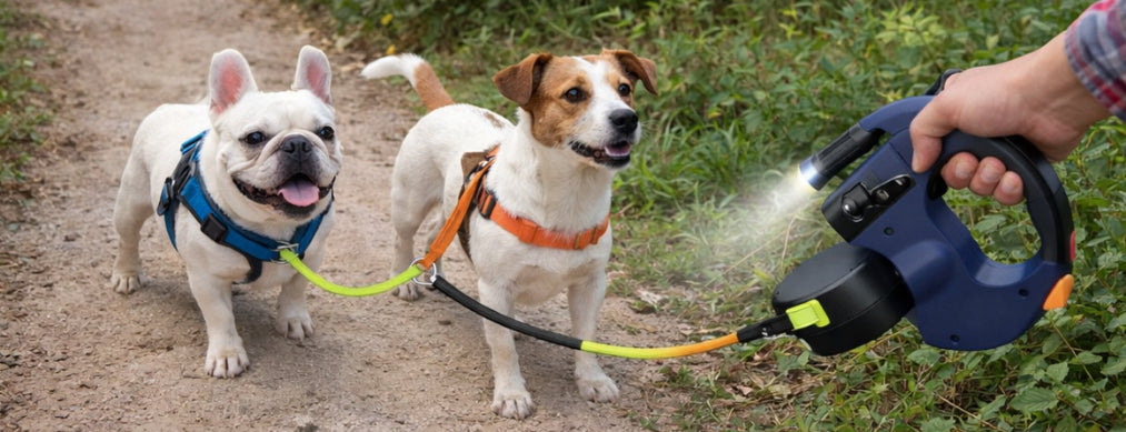 Dual Retractable Dog Leash