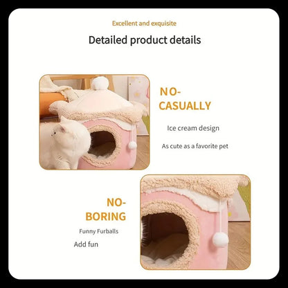 Pet Ice Cream Cute Dog House