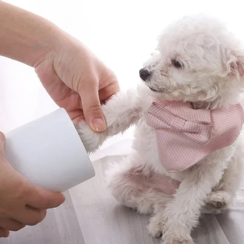 Portable Soft Silicone Pet Paw Cleaner Comb