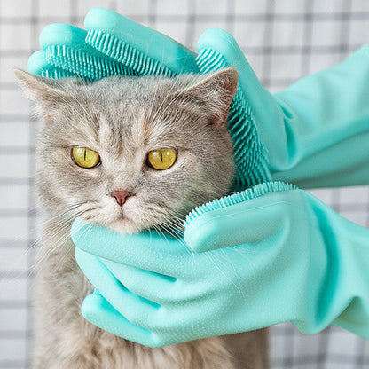 Silicone Bath Dog Massage Glove