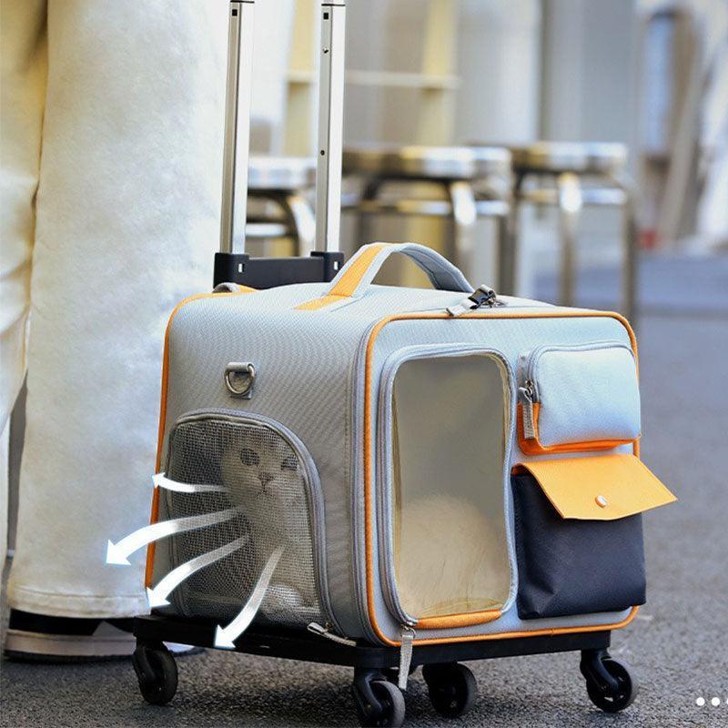 Anti-stress Pet Going Out Trolley Backpack