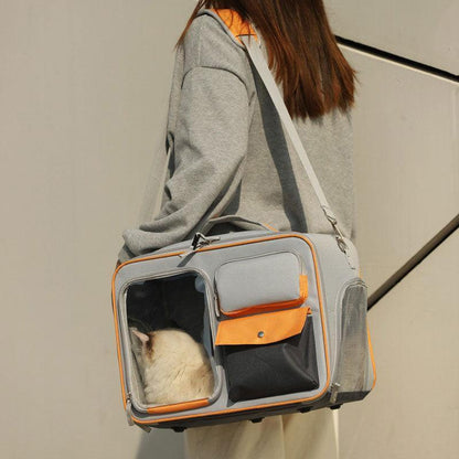 Anti-stress Pet Going Out Trolley Backpack