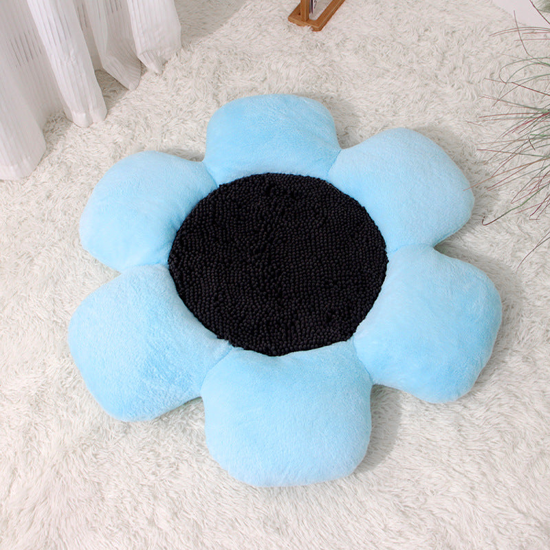 Round Flower Pet Warm Plush Nest