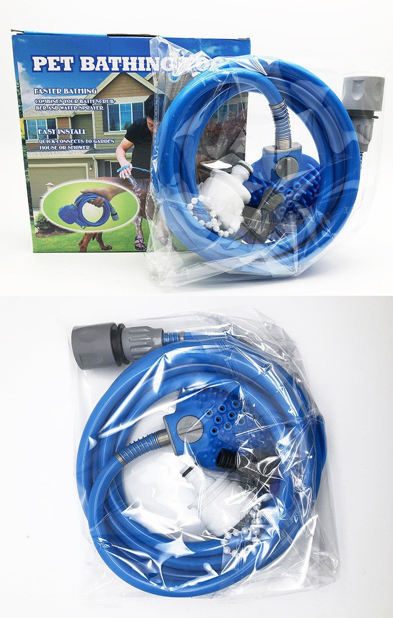 Outdoor Silicone Pet Bathing Shower Brush