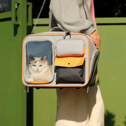 Anti-stress Pet Going Out Trolley Backpack